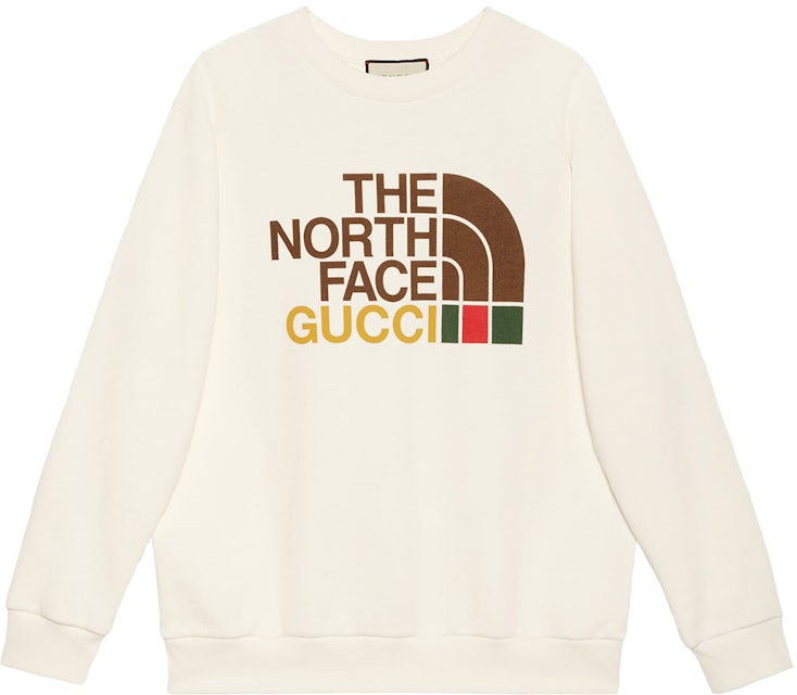 Gucci x North Face Womens Cotton Oversized Sweatshirt White -