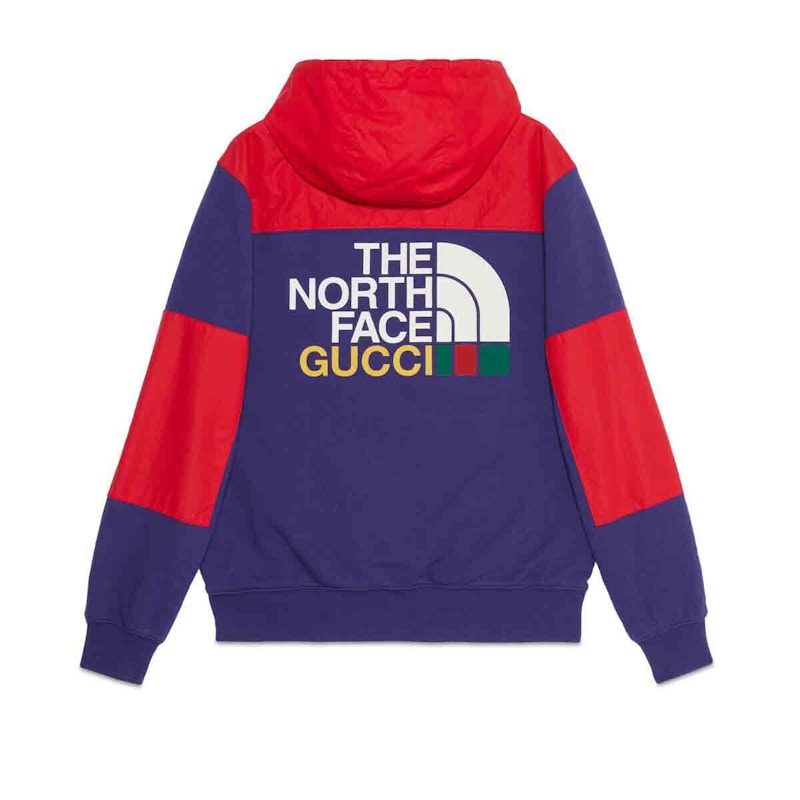 Gucci x The North Face Zip Jacket Blue/Red