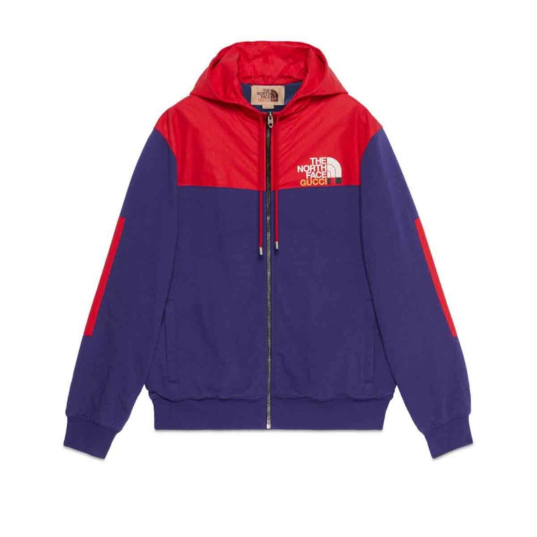 Pre-owned Gucci X The North Face Zip Jacket Blue/red
