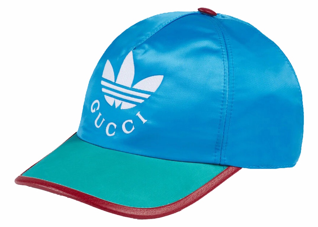 Pre-owned Gucci X Adidas Baseball Hat Blue