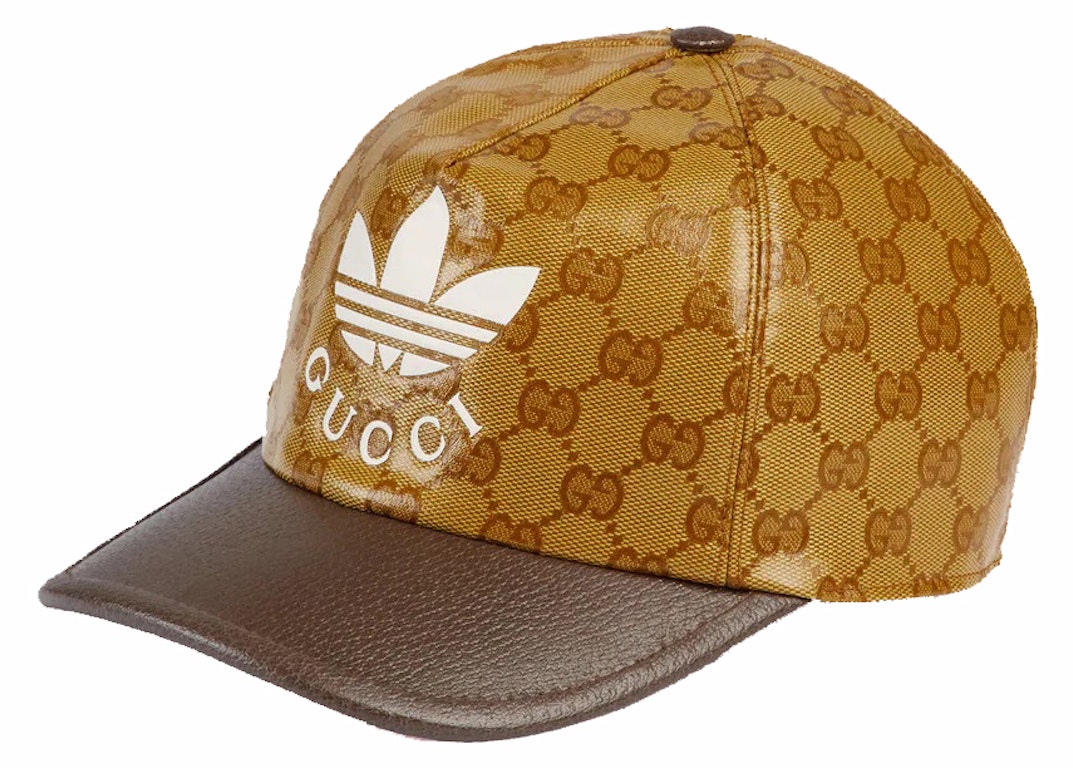 Pre-owned Gucci X Adidas Baseball Hat Brown