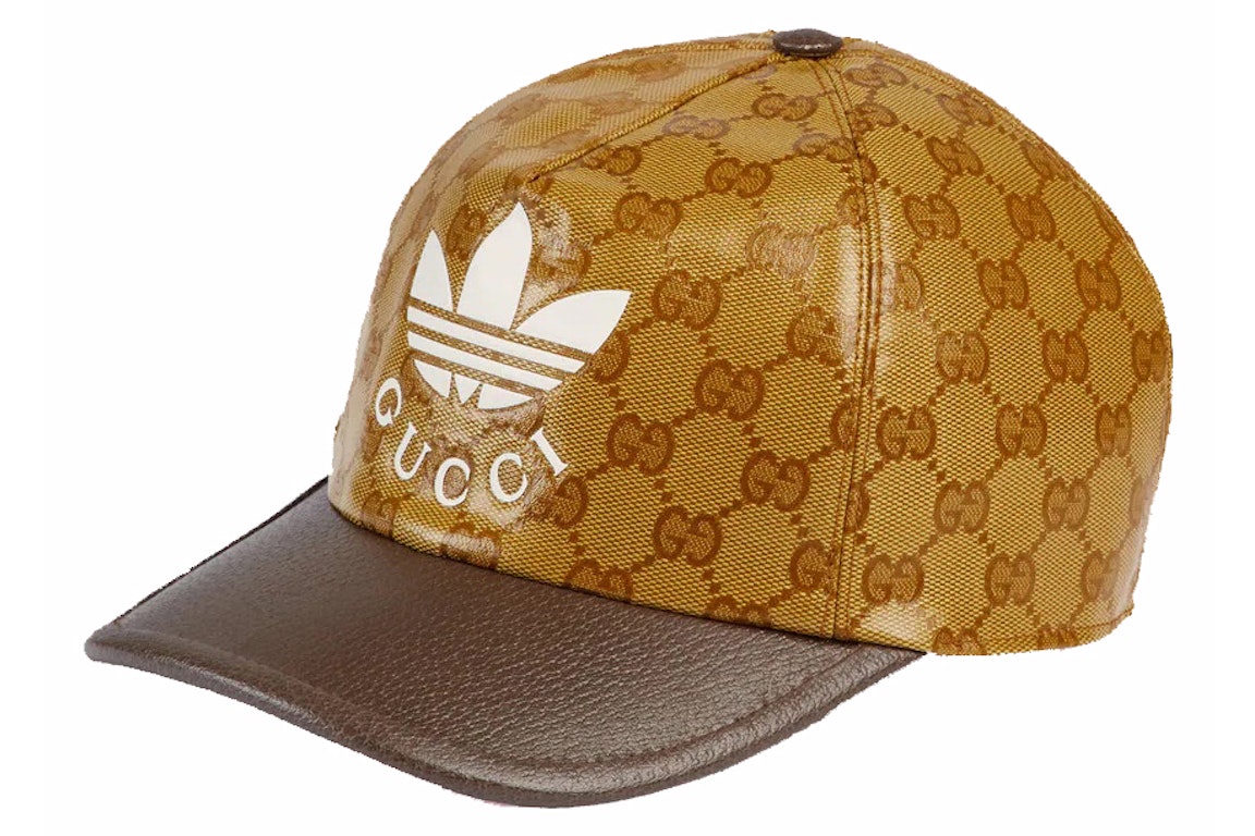 Pre-owned Gucci X Adidas Baseball Hat Brown