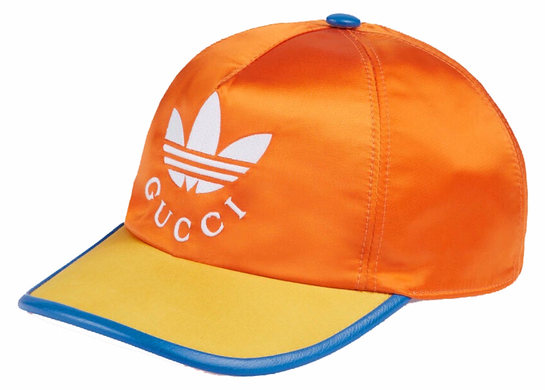 Pre-owned Gucci X Adidas Baseball Hat Orange