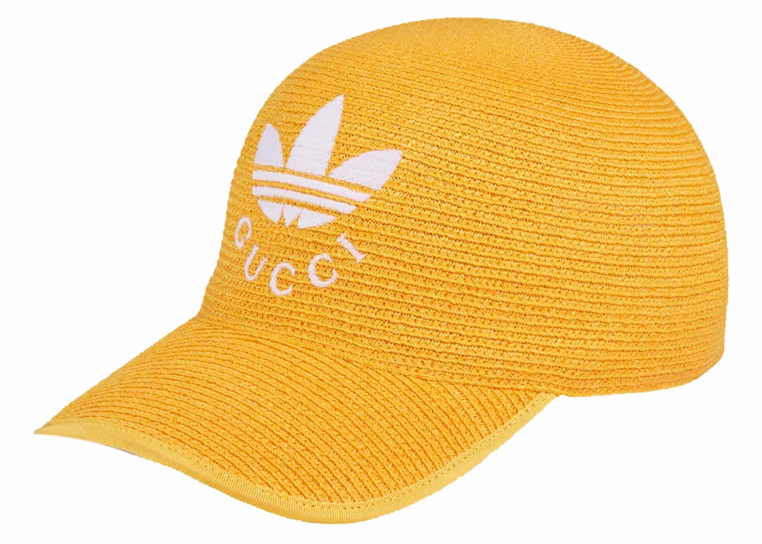 Pre-owned Gucci X Adidas Baseball Hat Yellow