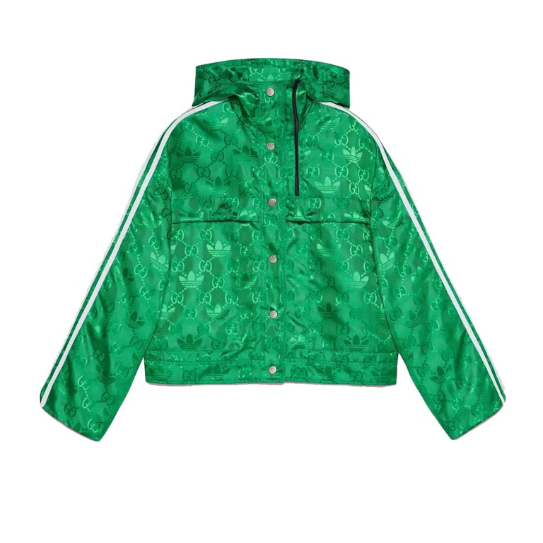 Pre-owned Gucci X Adidas Bomber Jacket Green