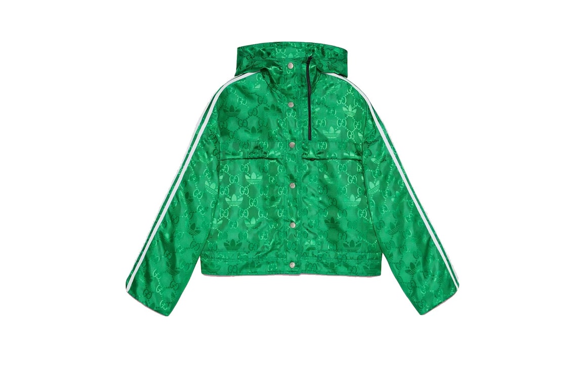 Pre-owned Gucci X Adidas Bomber Jacket Green