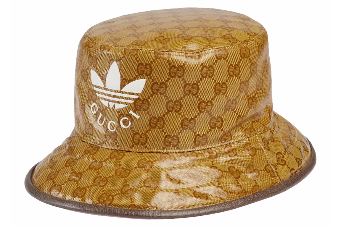 Pre-owned Gucci X Adidas Bucket Hat Brown