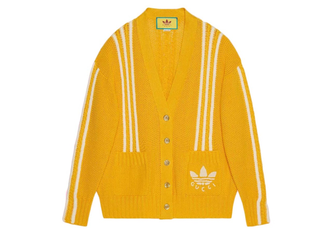 Pre-owned Gucci X Adidas Cardigan Yellow