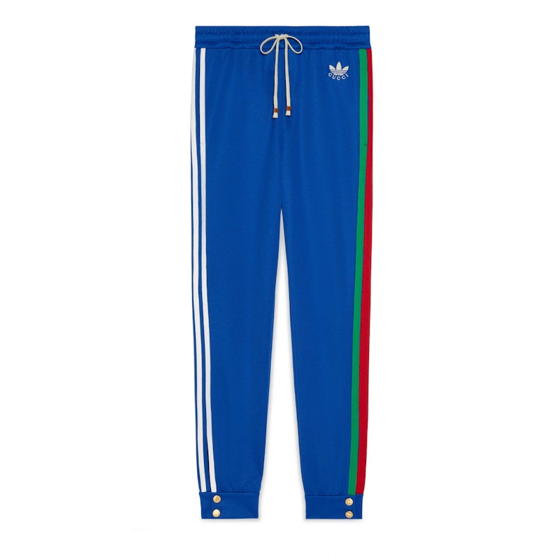 Gucci x adidas Cotton Jersey Jogging Pant Cobalt Blue Men's - SS22 - US