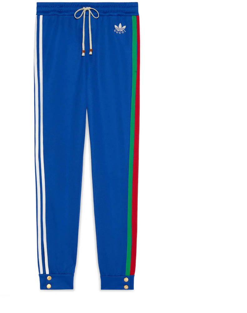 Gucci x adidas Cotton Jersey Jogging Pant Cobalt Blue Men's - SS22 - US