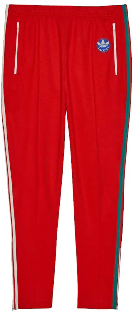 Gucci x adidas Cotton Jersey Sweatpants Red Men's - SS22 - US