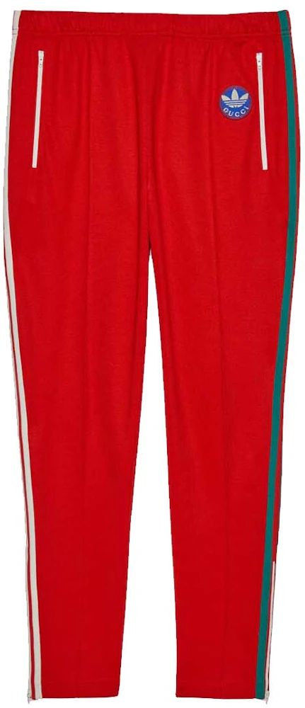 Gucci x adidas Cotton Jersey Sweatpants Red Men's - SS22 - US