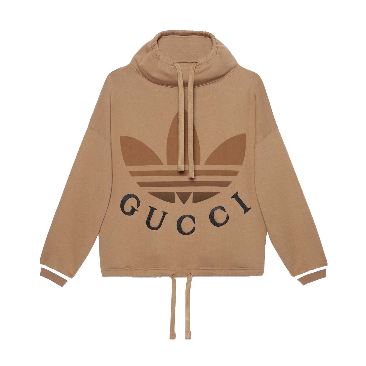 Gucci x adidas Cotton Jersey Sweatshirt Dark Beige