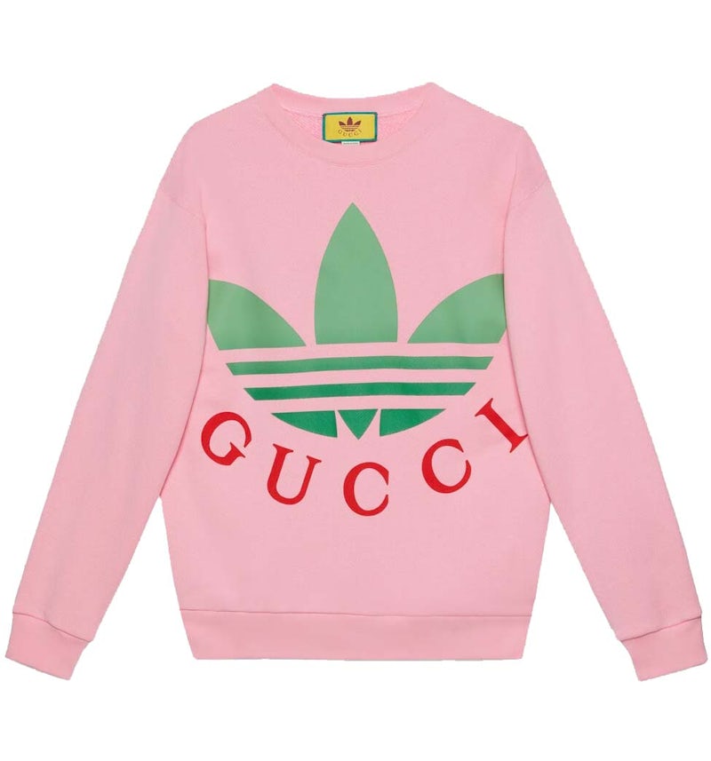 Gucci x adidas Cotton Jersey Sweatshirt Pink SS23 US