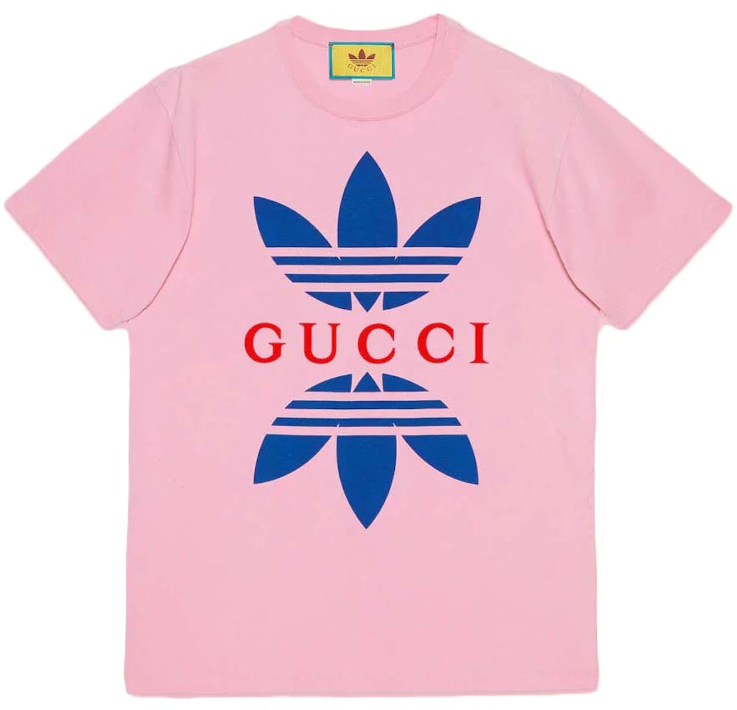 Gucci x adidas Cotton Jersey T-Shirt Light Pink Men's - SS22 - GB