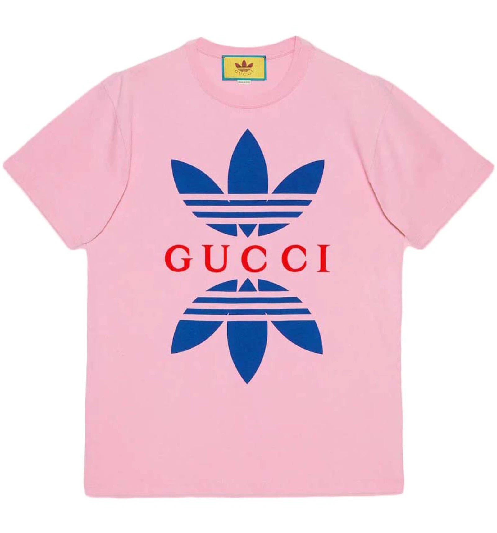 Gucci X Adidas Cotton Jersey T Shirt Light Pink Ss22 Us Gucci X Adidas Cotton Jersey T Shirt Light Pink Ss22 Us