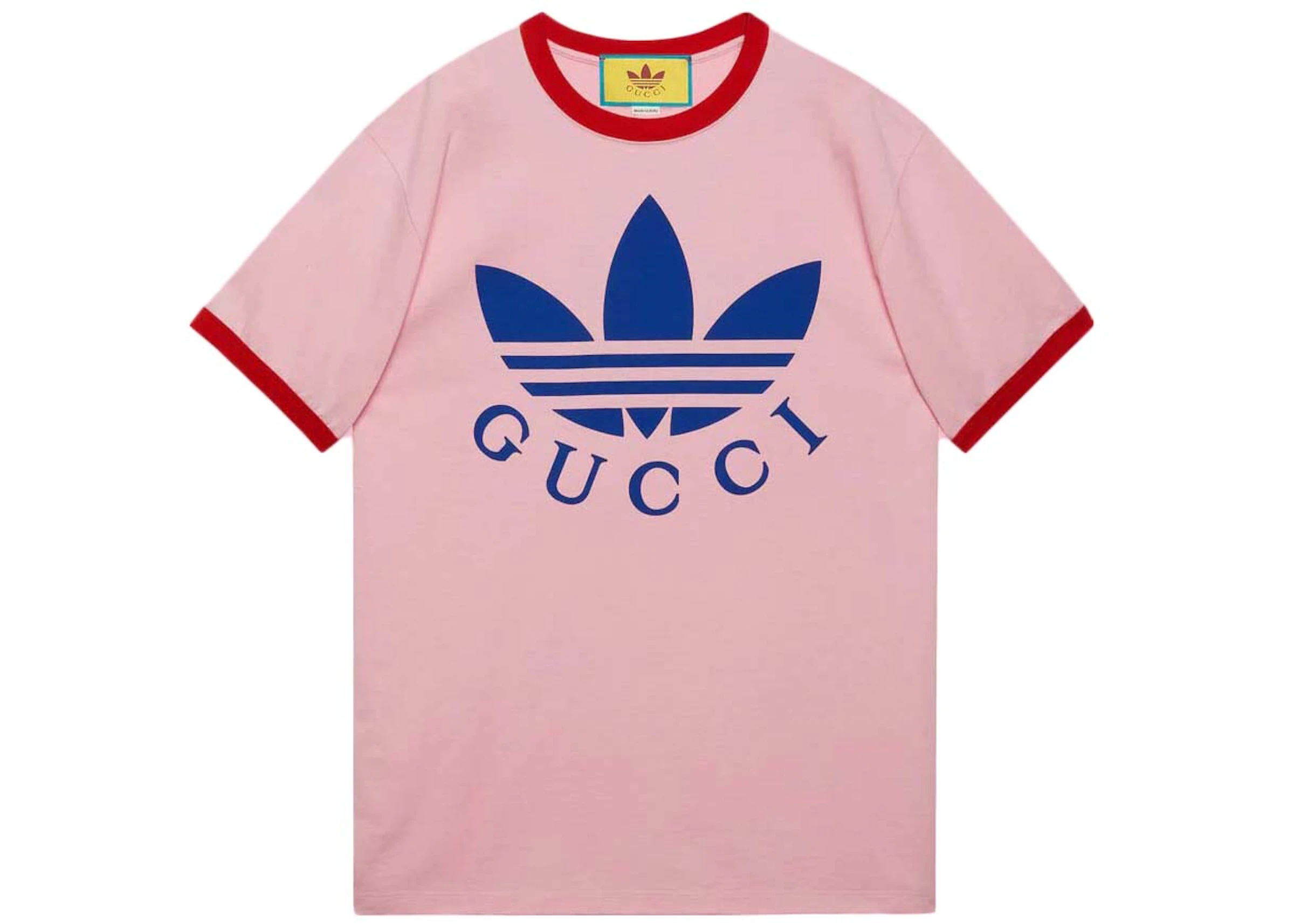 zeker Omdat Waarschuwing Gucci x adidas Cotton Jersey T-Shirt Pink/Red - SS22 - US