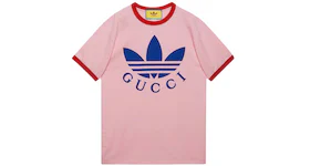Gucci x adidas Cotton Jersey T-Shirt Pink/Red
