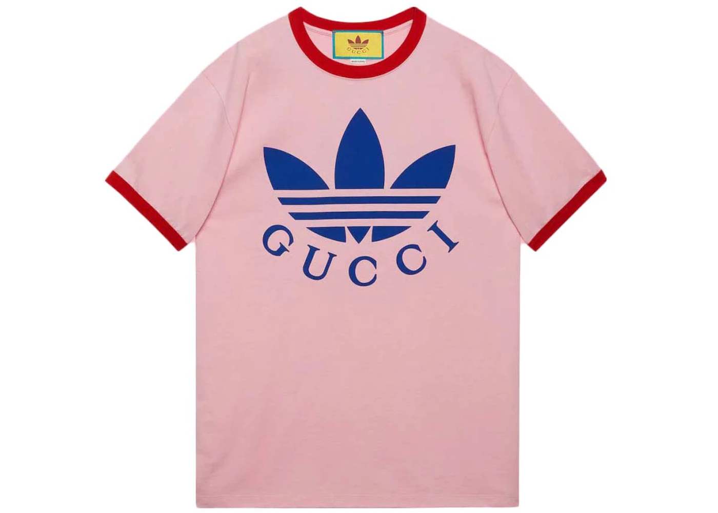 Gucci x adidas Cotton Jersey T-Shirt Pink/Red - SS22 - US