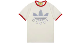 Gucci x adidas Cotton Jersey T-Shirt White/Red