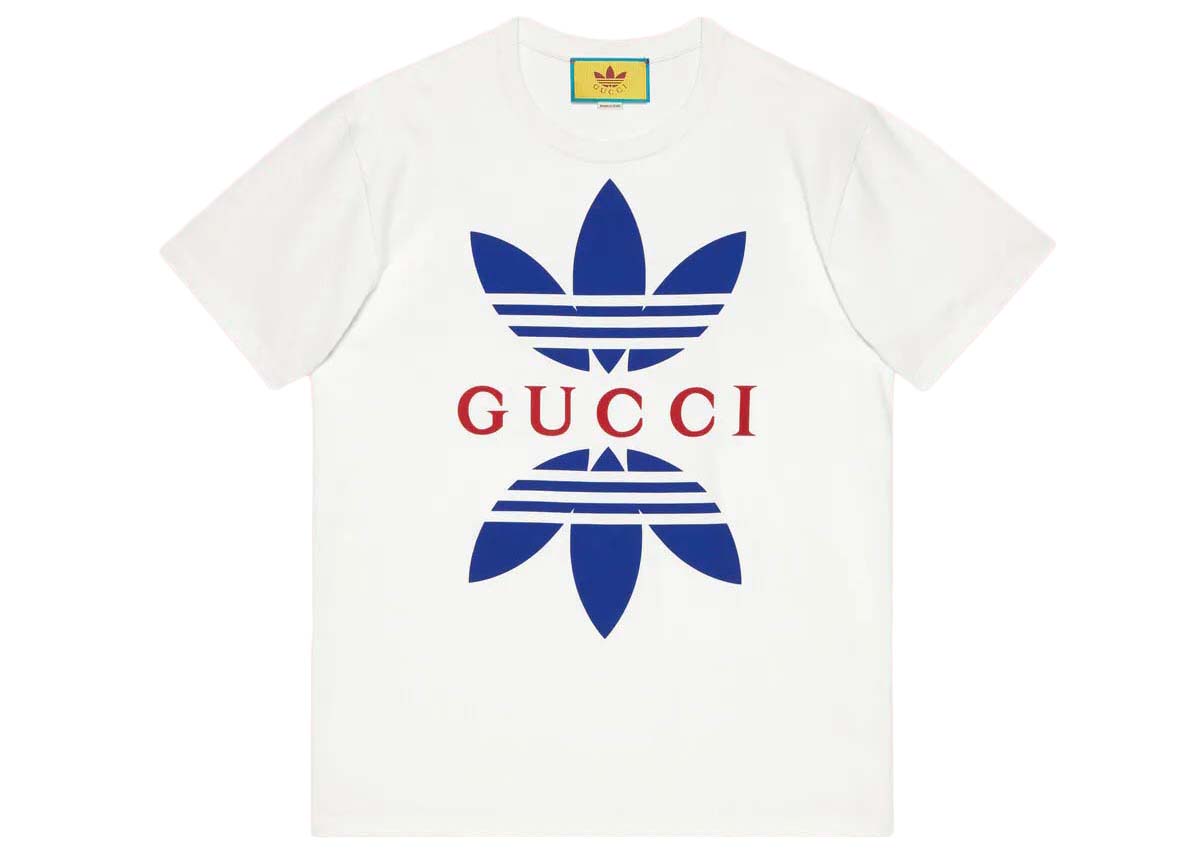 Gucci x adidas Cotton Jersey T-Shirt White
