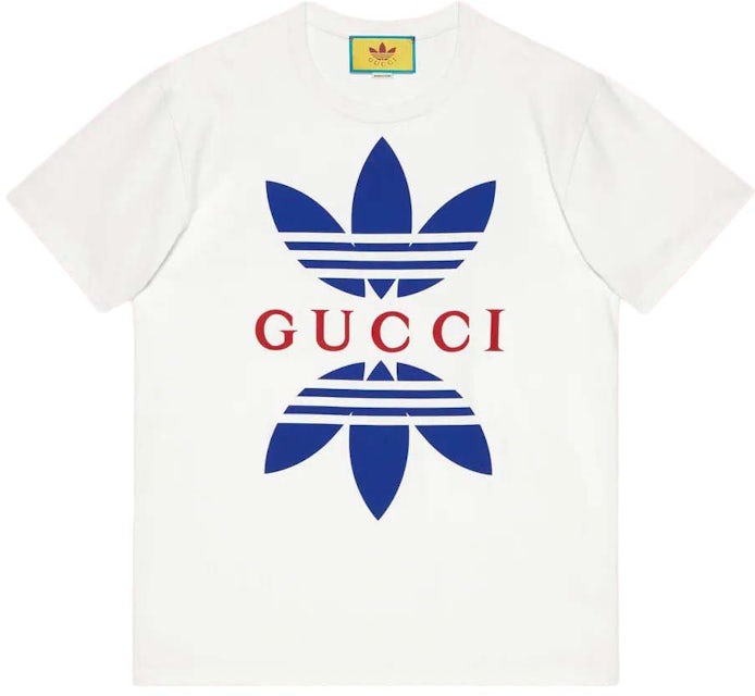 Gucci x Adidas Cotton Jersey T-Shirt White