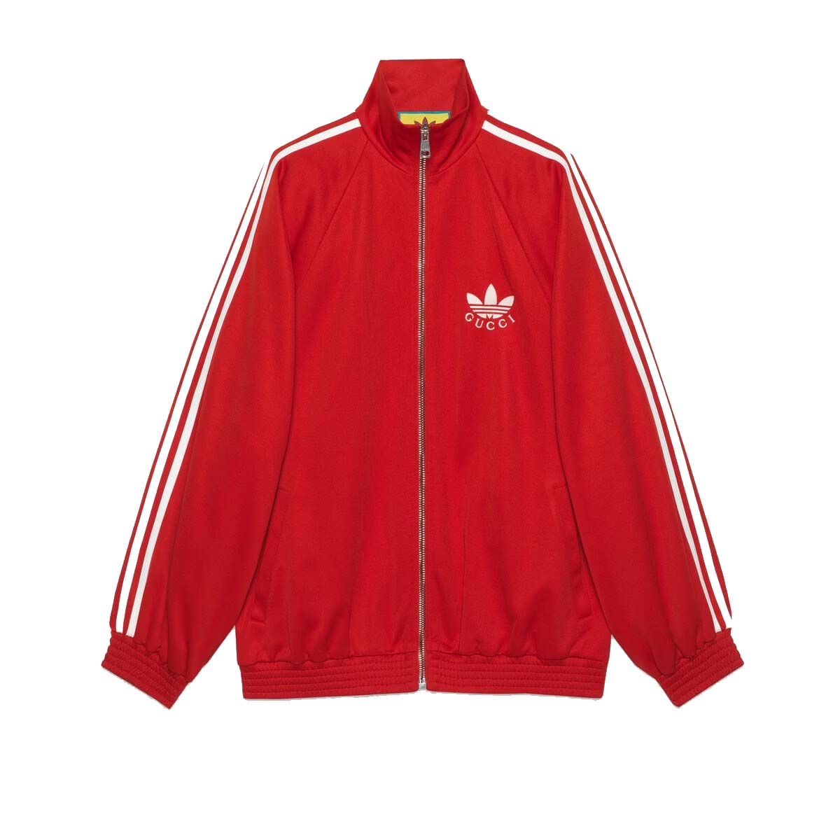 Gucci x adidas Cotton Jersey Zip Jacket Bright Red