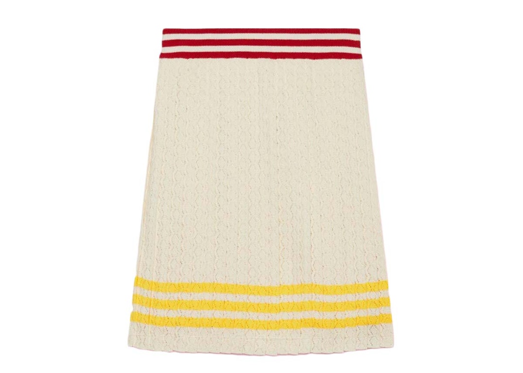 Pre-owned Gucci X Adidas Cotton Skirt Ivory