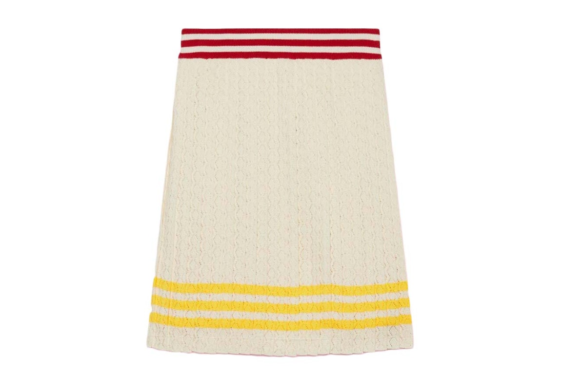 Pre-owned Gucci X Adidas Cotton Skirt Ivory