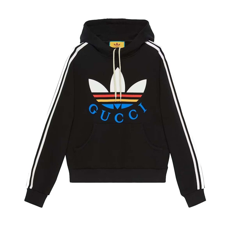 Pre-owned Gucci X Adidas Cotton Sweatshirt Black/multicolor