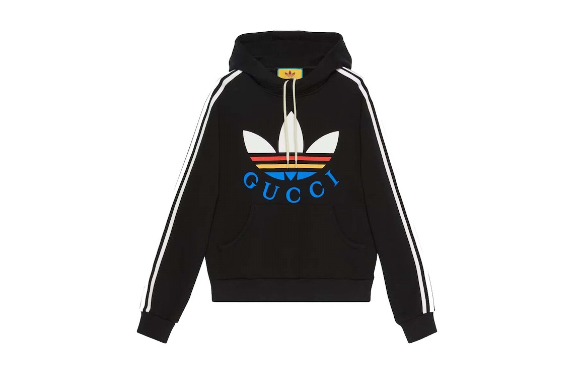 Pre-owned Gucci X Adidas Cotton Sweatshirt Black/multicolor