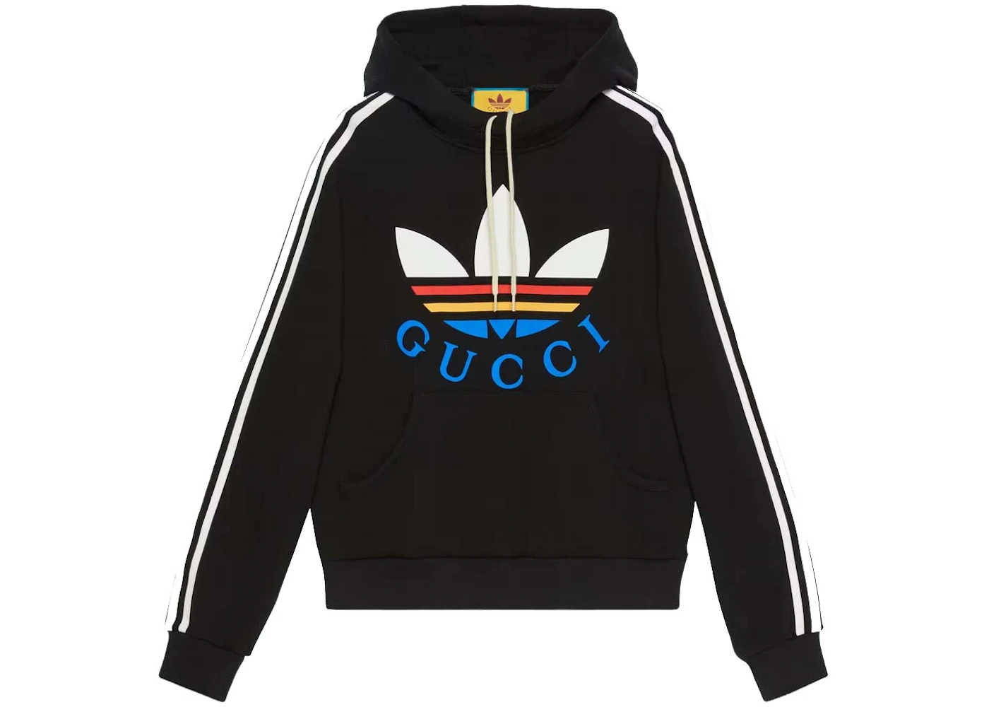 Gucci x adidas Cotton Sweatshirt Black/Multicolor Men's - FW22 - US