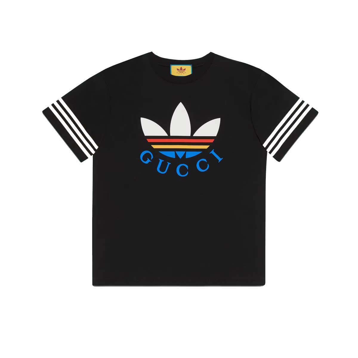 Gucci x adidas Cotton T-shirt Black/Multicolor - FW22 メンズ - JP