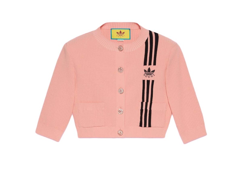 Adidas pink cropped on sale sweater