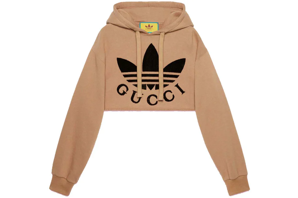Gucci x adidas Cropped Sweatshirt Beige