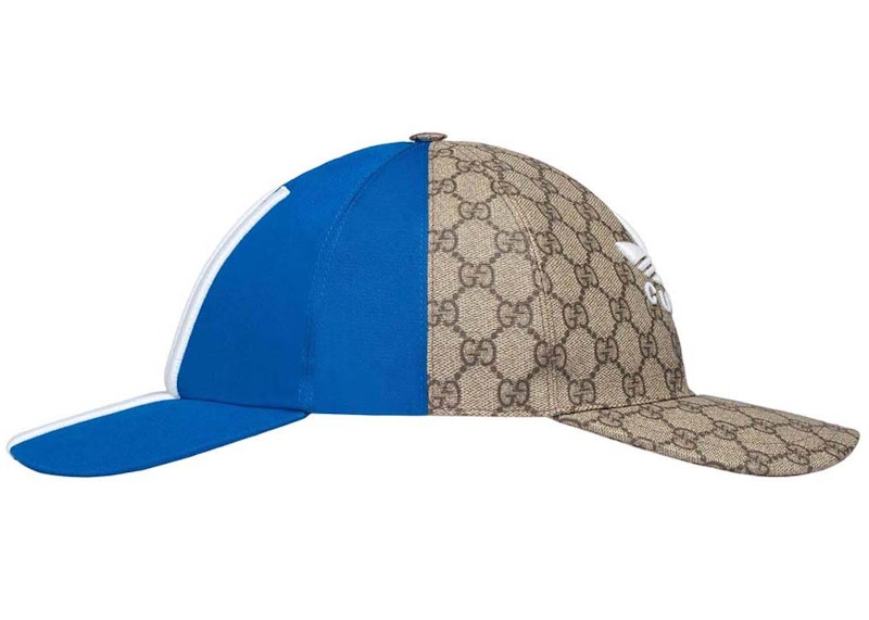 Gucci x adidas Double Sided Baseball Cap Blue/Beige メンズ - JP