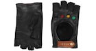 Gants en cuir Gucci x Adidas Fingerless noirs
