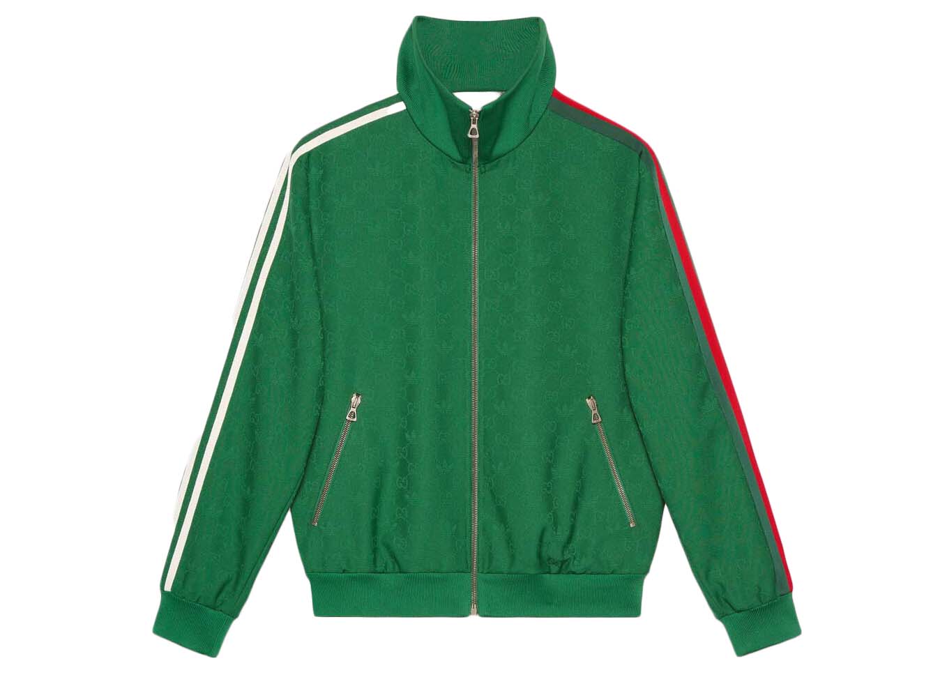 Gucci x adidas GG Trefoil Zip Jacket Beige/Ebony Men's - SS23 - US