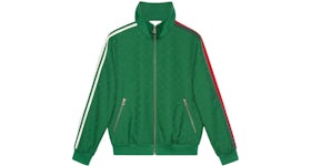 Gucci x adidas GG Trefoil Jacquard Jacket Green