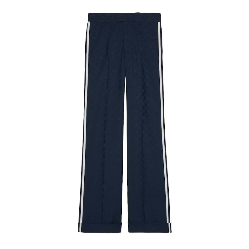 Gucci x adidas GG Trefoil Jacquard Pant Dark Blue Men's - FW22 - GB