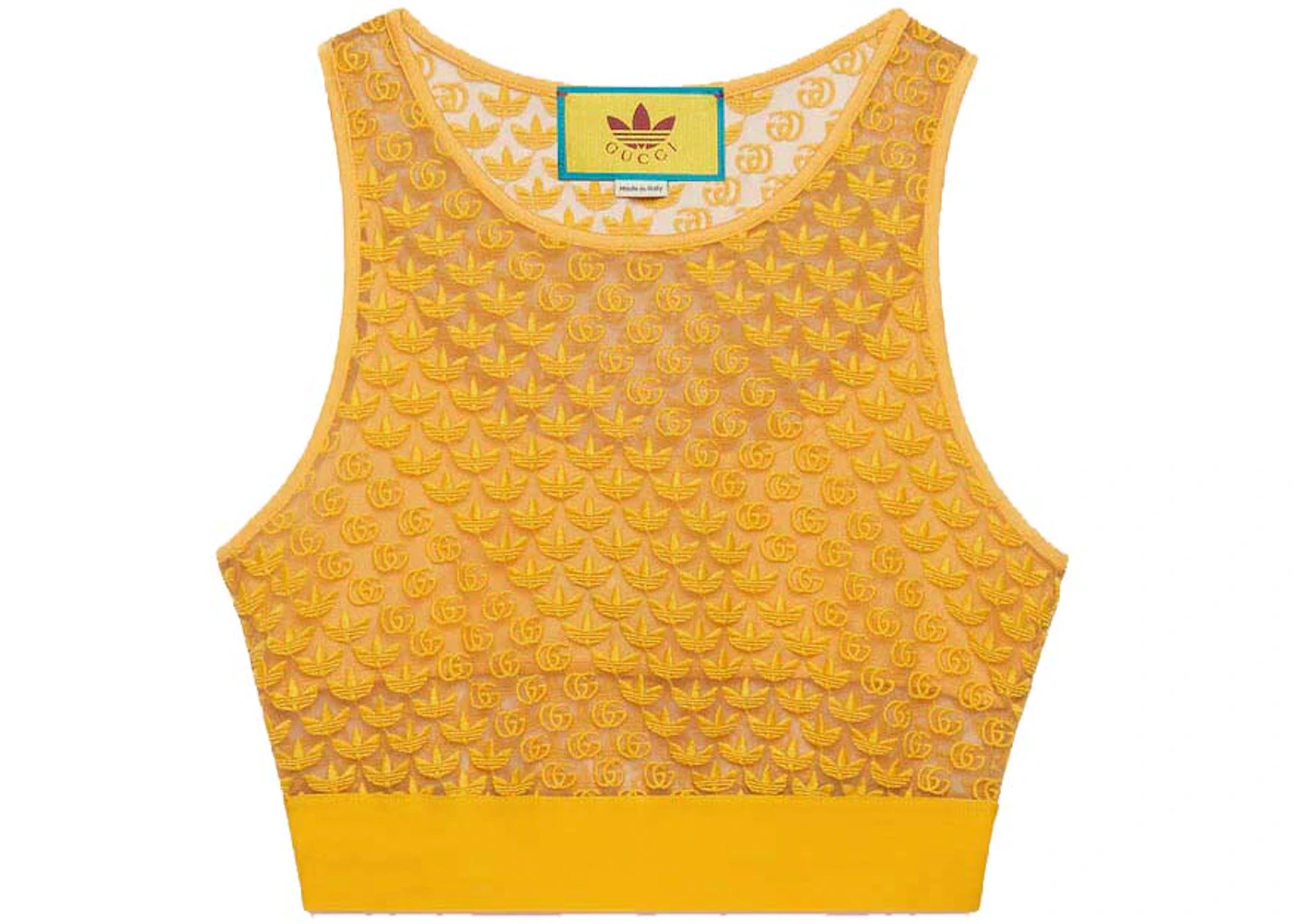 Gucci x adidas GG Tulle Top Yellow - SS22 - US
