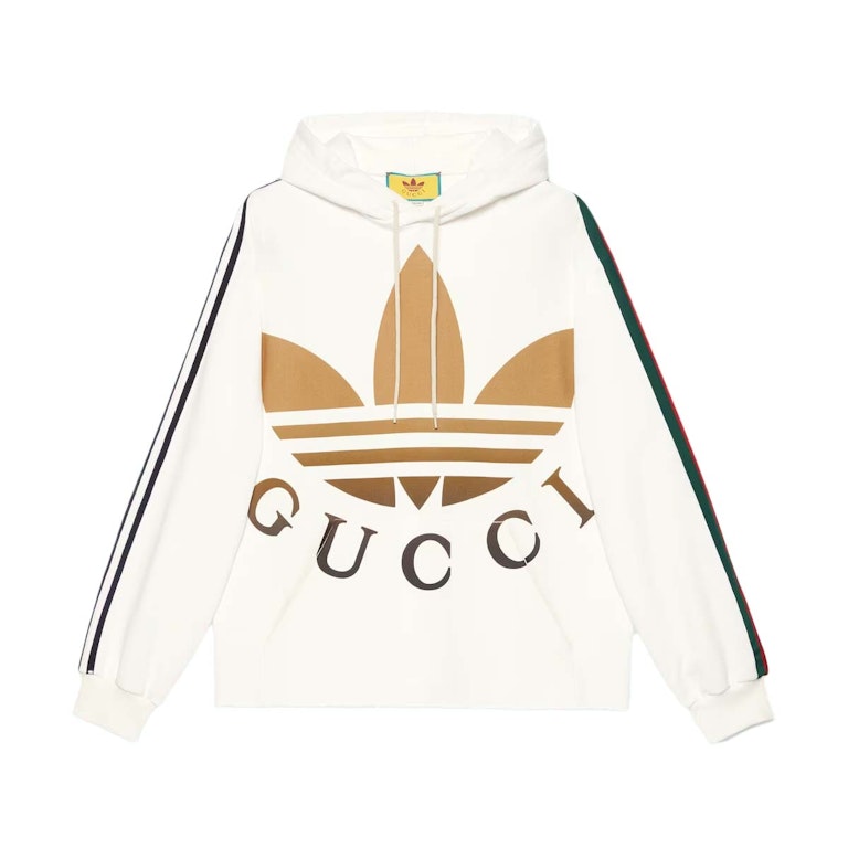 Pre-owned Gucci X Adidas Hooded Sweatshirt Ivory