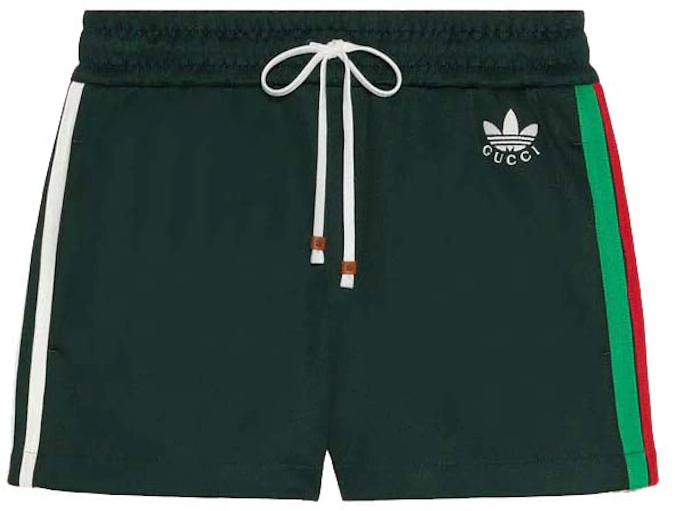 Gucci x adidas Jersey Shorts Dark Green - SS22 - US