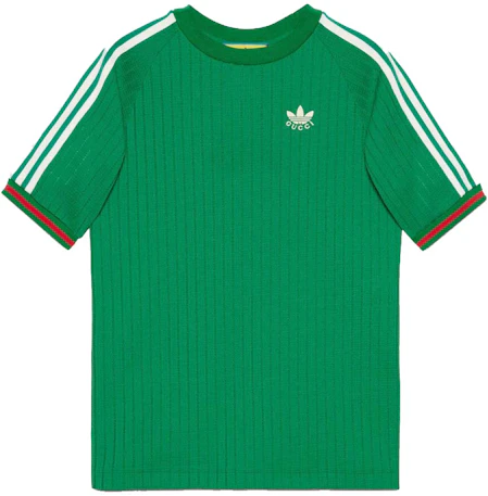 Gratificante A escala nacional Permanecer Gucci x adidas Jersey T-Shirt Green - SS22 - ES