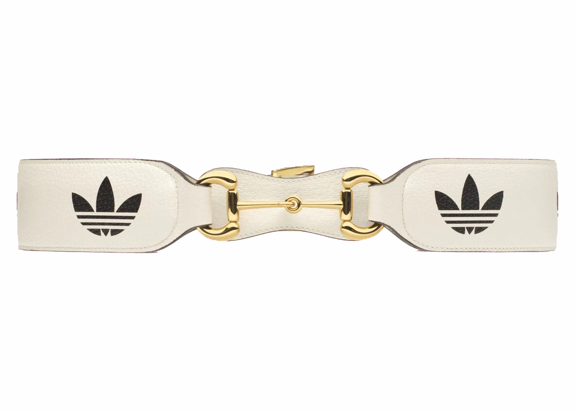 Gucci x adidas Leather Horsebit Belt White - SS22 - US