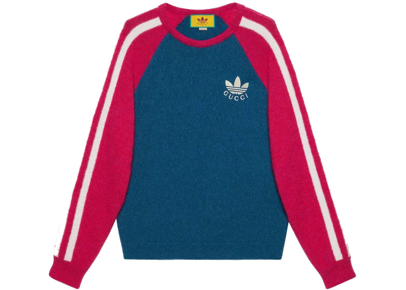 Gucci x adidas Long Sleeve T-Shirt Blue/Red Men's - SS23 - GB