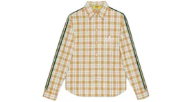 Gucci x adidas Long Sleeves Plain Cotton Logo Shirt White/Yellow/Green