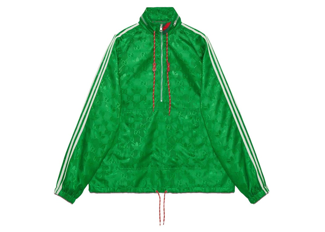 Pre-owned Gucci X Adidas Macro Gg Jacket Green