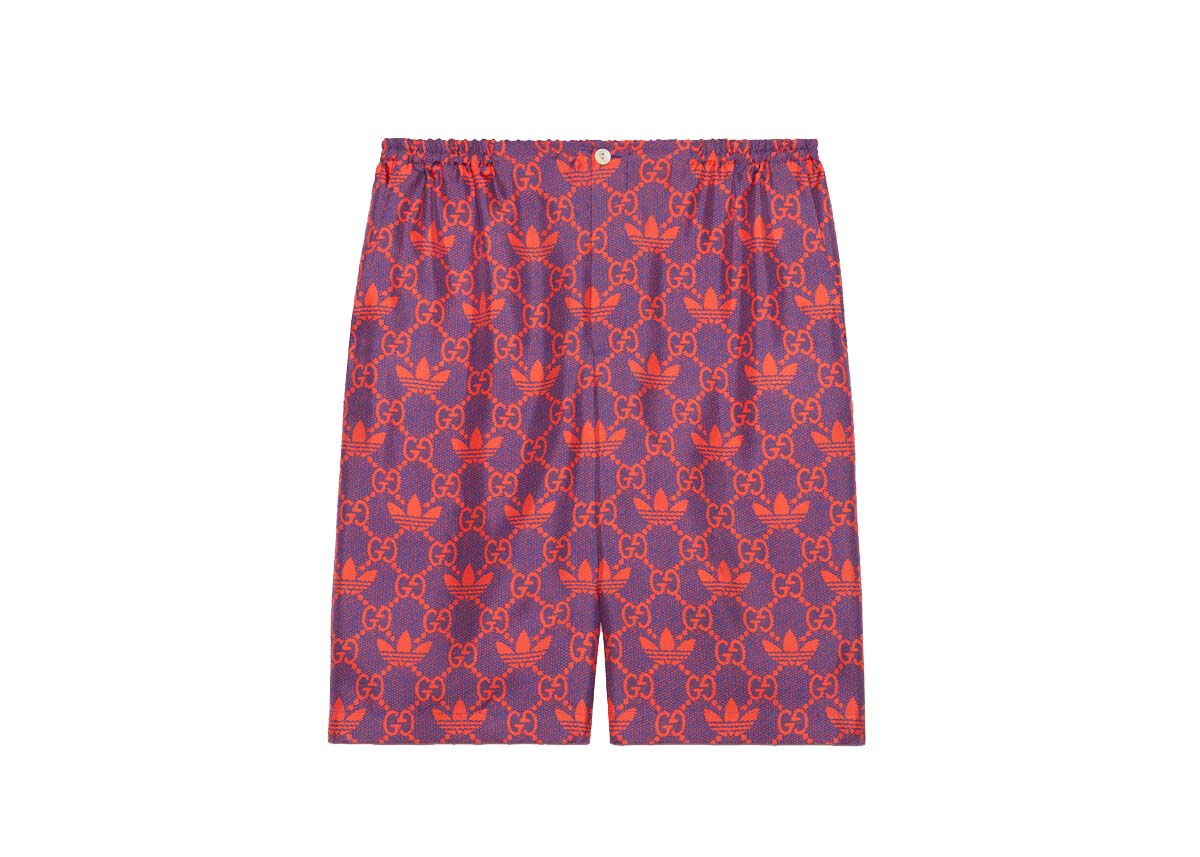 Gucci x adidas Macro GG Shorts Purple/Red Men's - SS22 - US