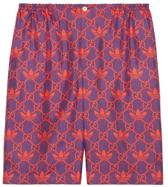 Gucci GG Supreme Swim Shorts in Red for Men